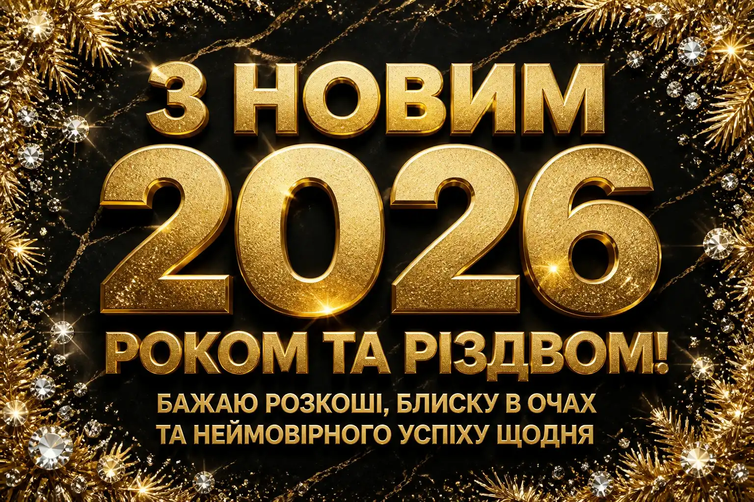 привітання з новим роком та різдвом христовим