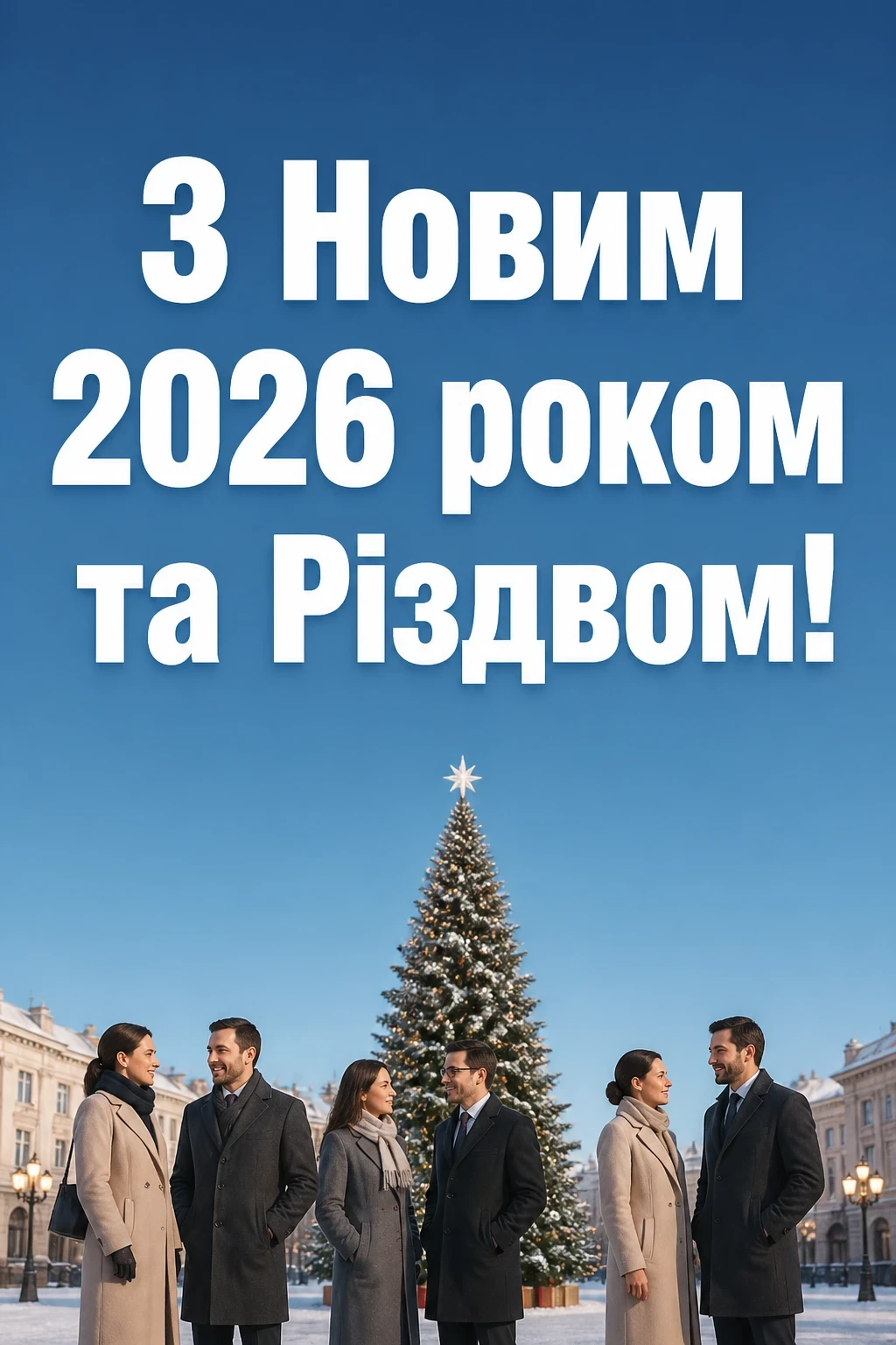 привітання з новим роком та різдвом христовим