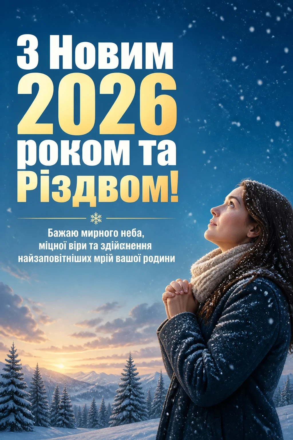 привітання з новим роком та різдвом христовим
