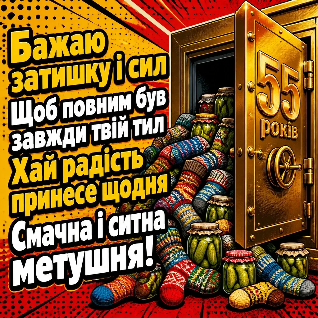 привітання з днем народження 55 років чоловіку прикольні