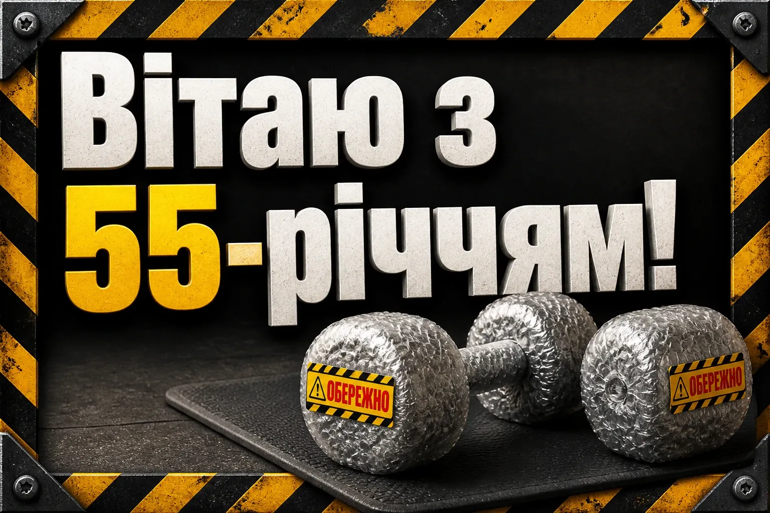 привітання з днем народження 55 років чоловіку прикольні