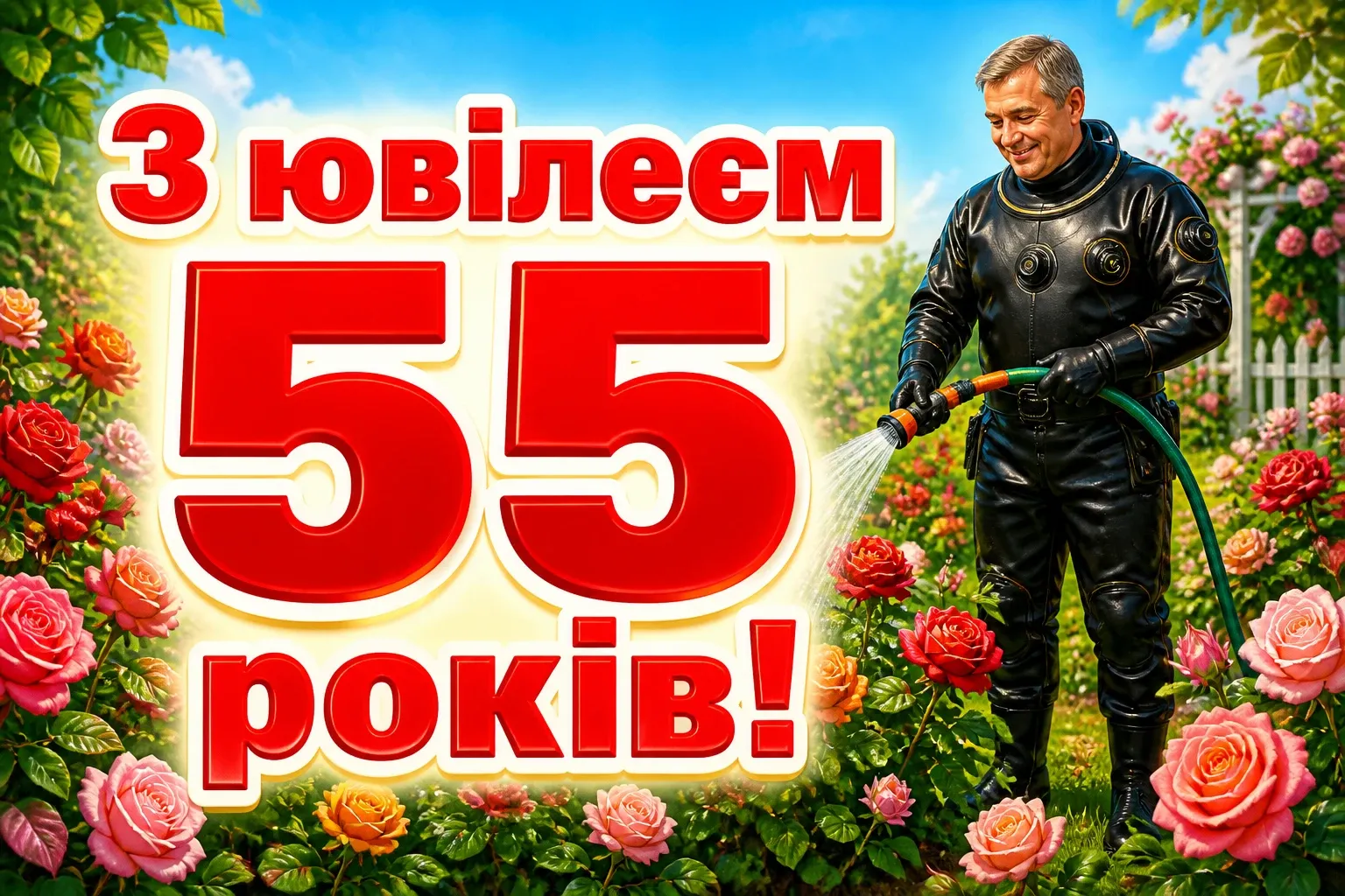 привітання з днем народження 55 років чоловіку прикольні