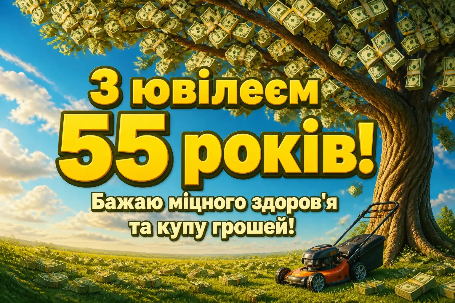 привітання з днем народження 55 років чоловіку прикольні