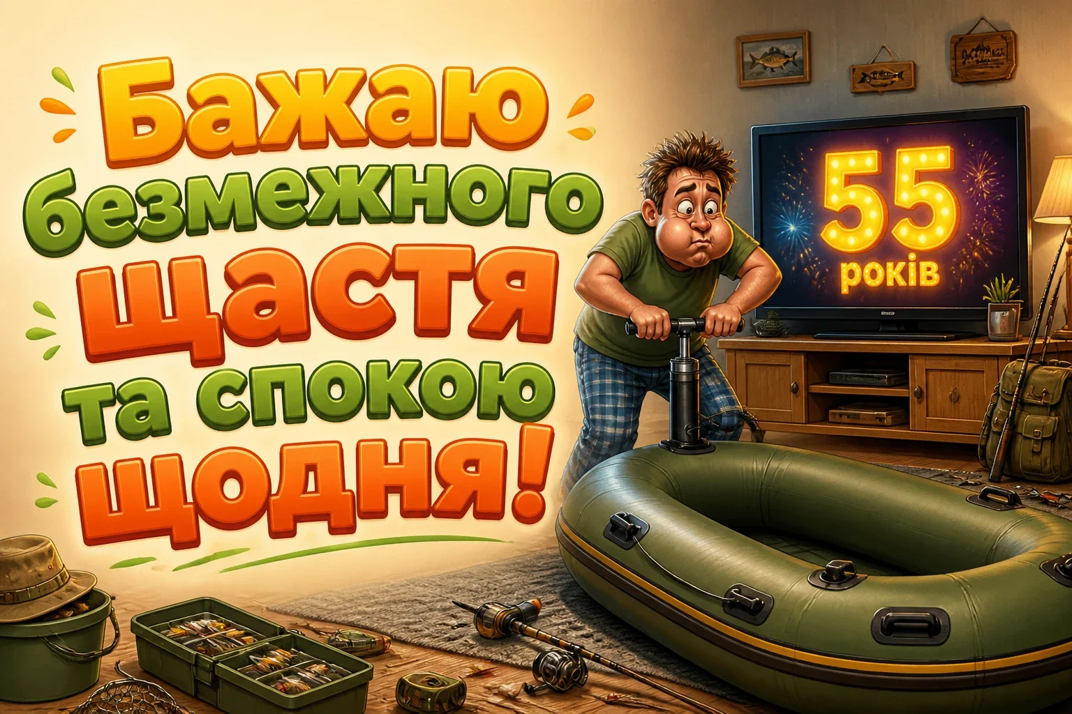 привітання з днем народження 55 років чоловіку прикольні
