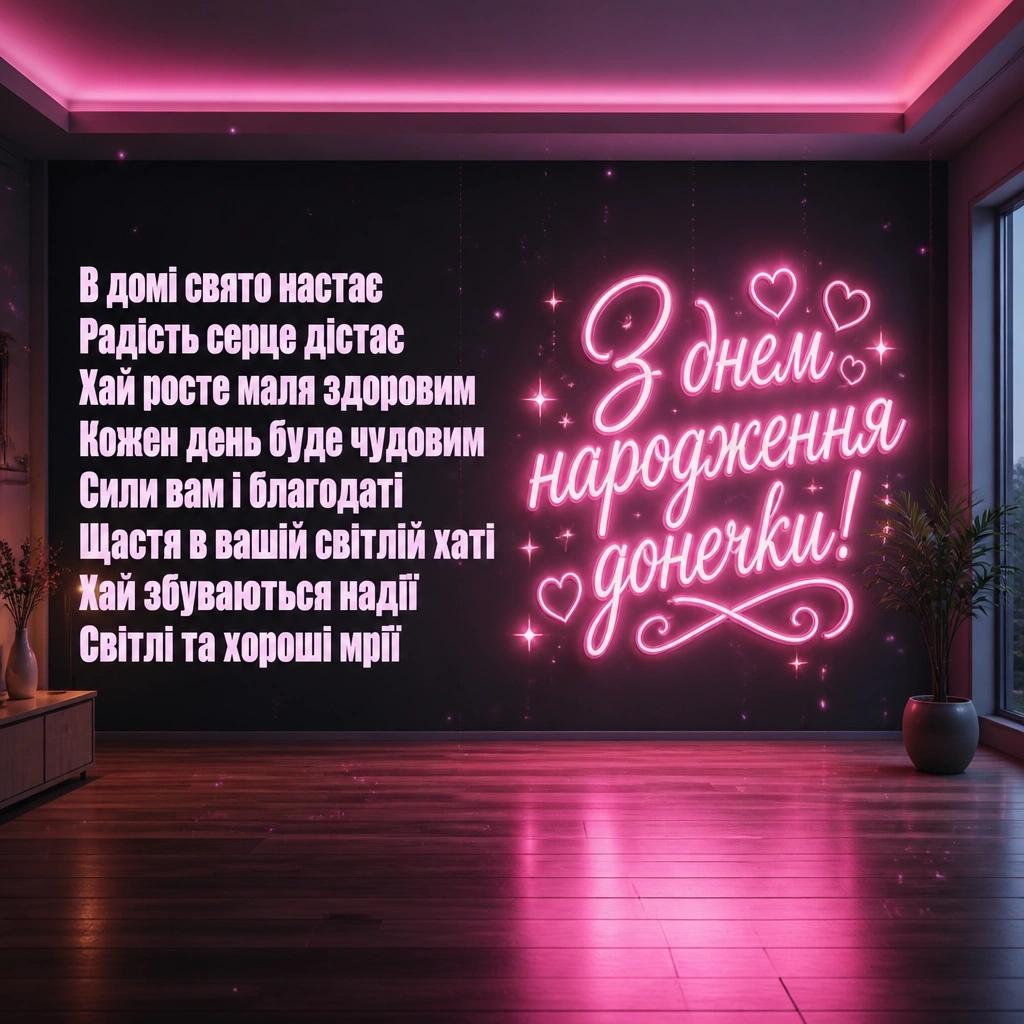 привітання батькам з днем народження донечки