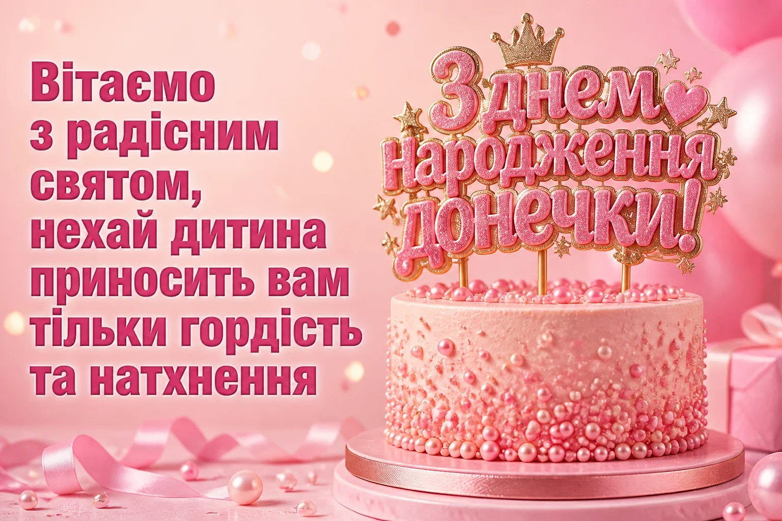 привітання батькам з днем народження донечки