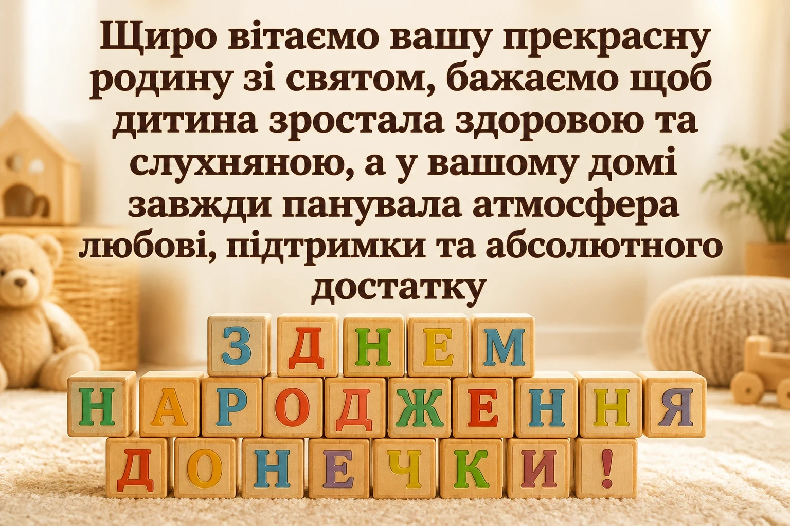 привітання батькам з днем народження донечки
