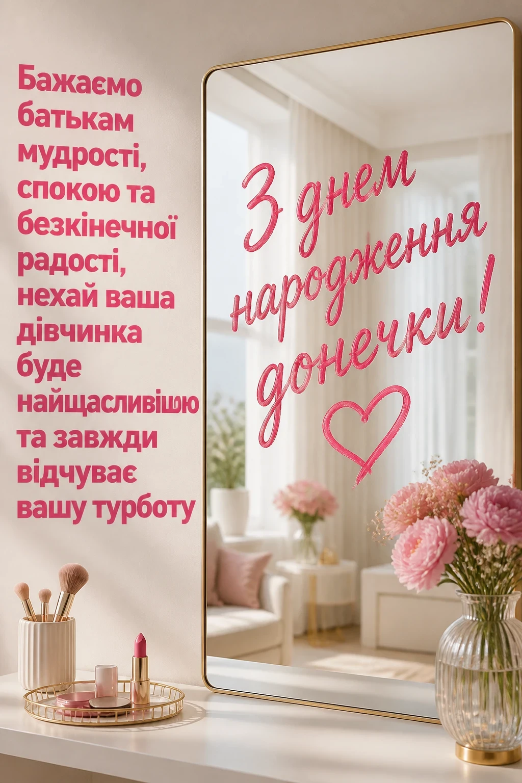 привітання батькам з днем народження донечки