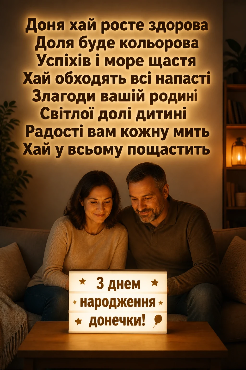 привітання батькам з днем народження донечки