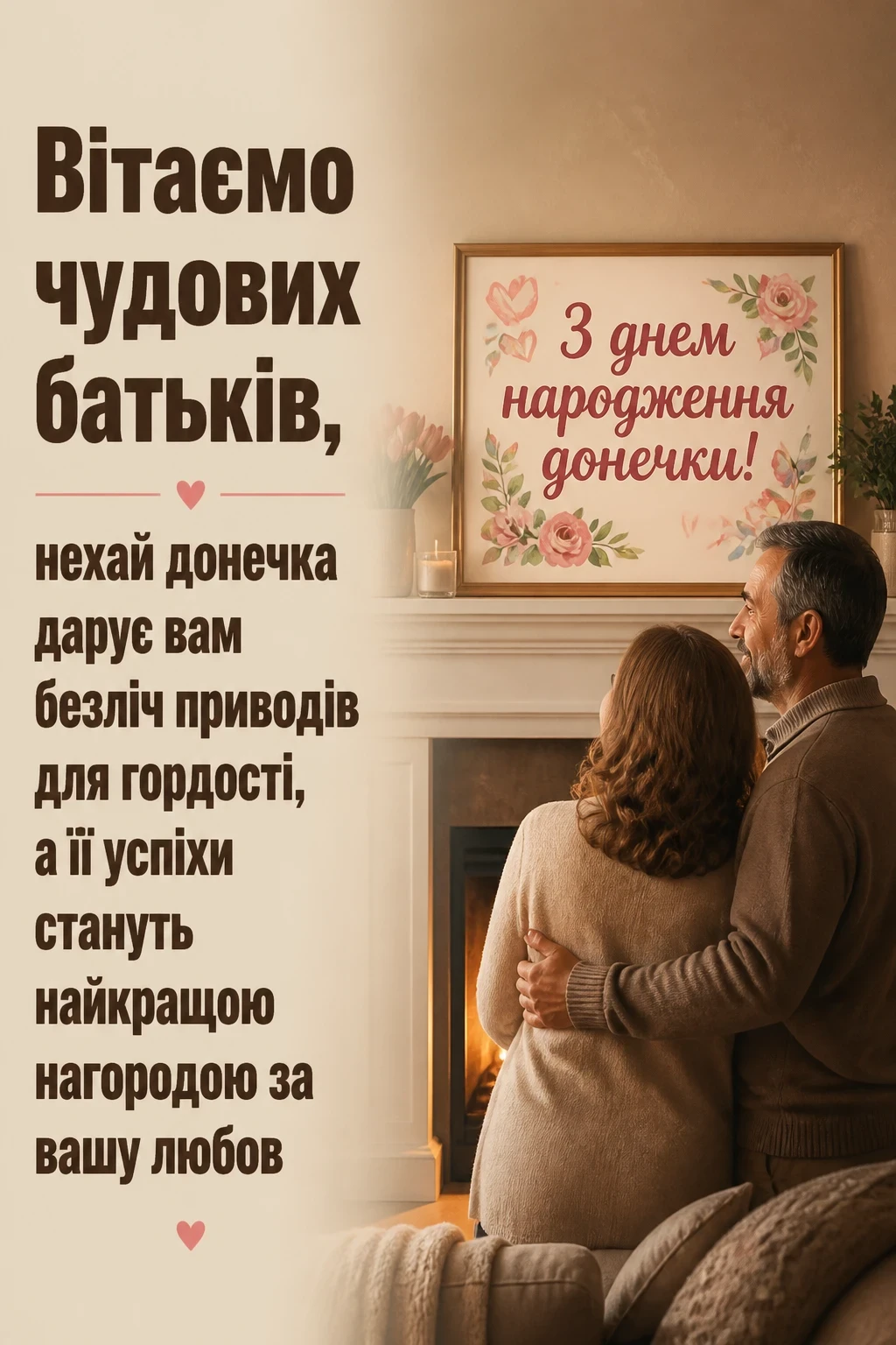 привітання батькам з днем народження донечки