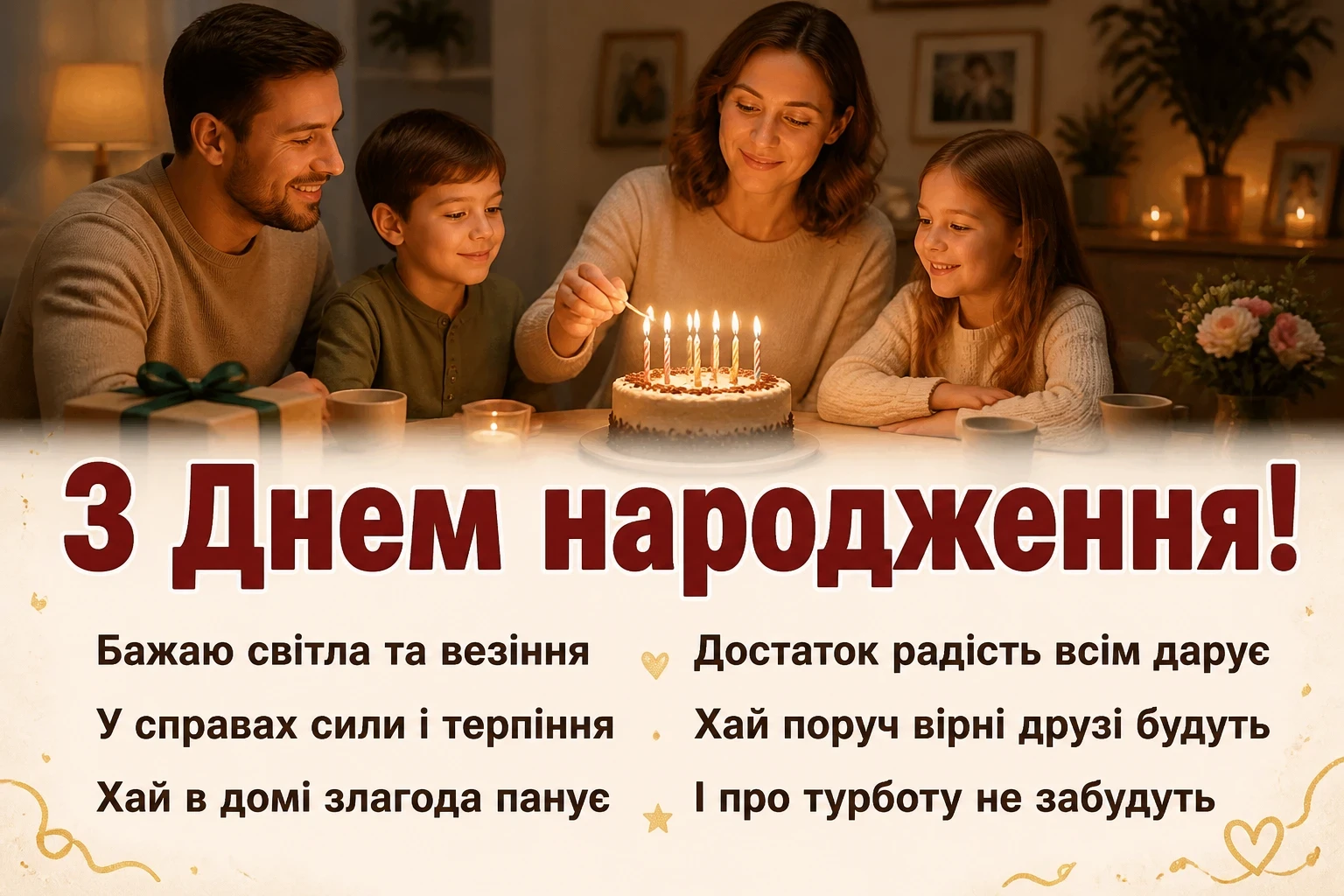 привітання з народженням
