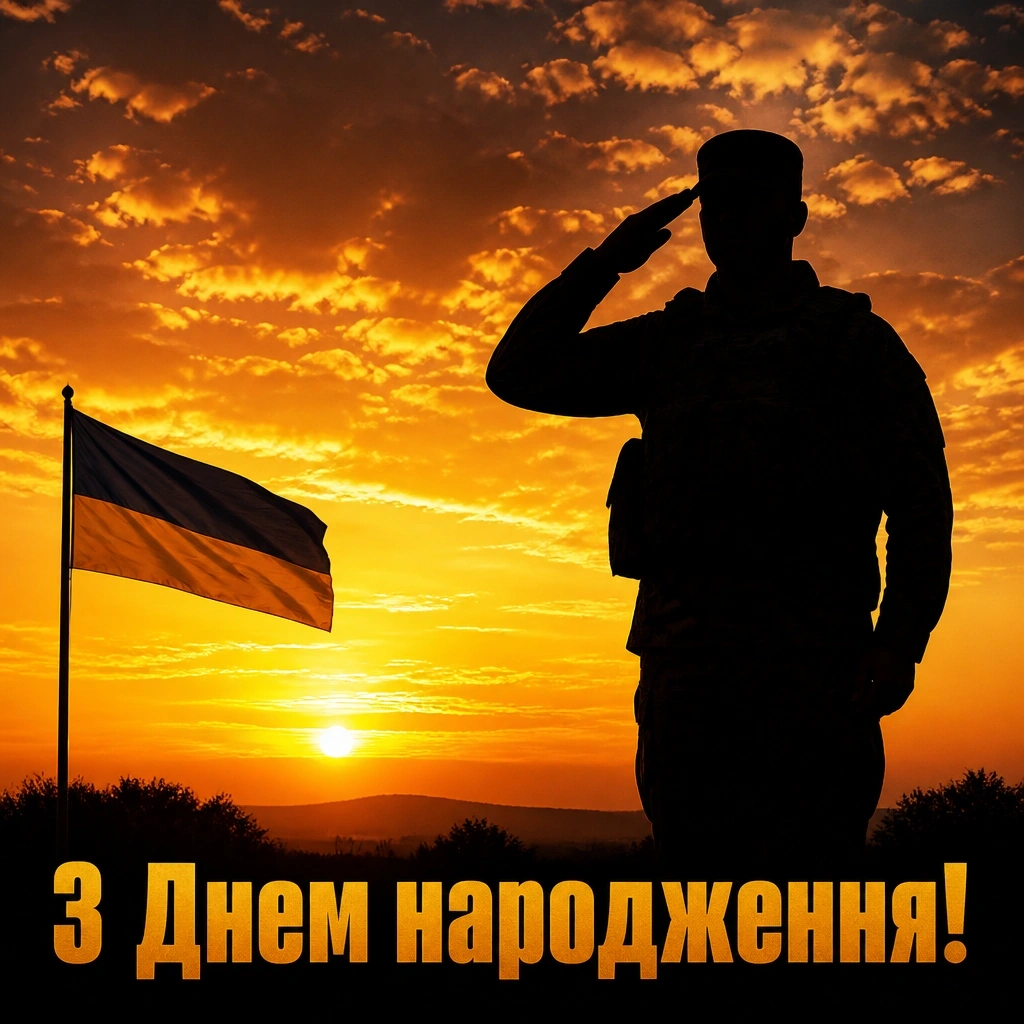 привітання з днем народження військовому