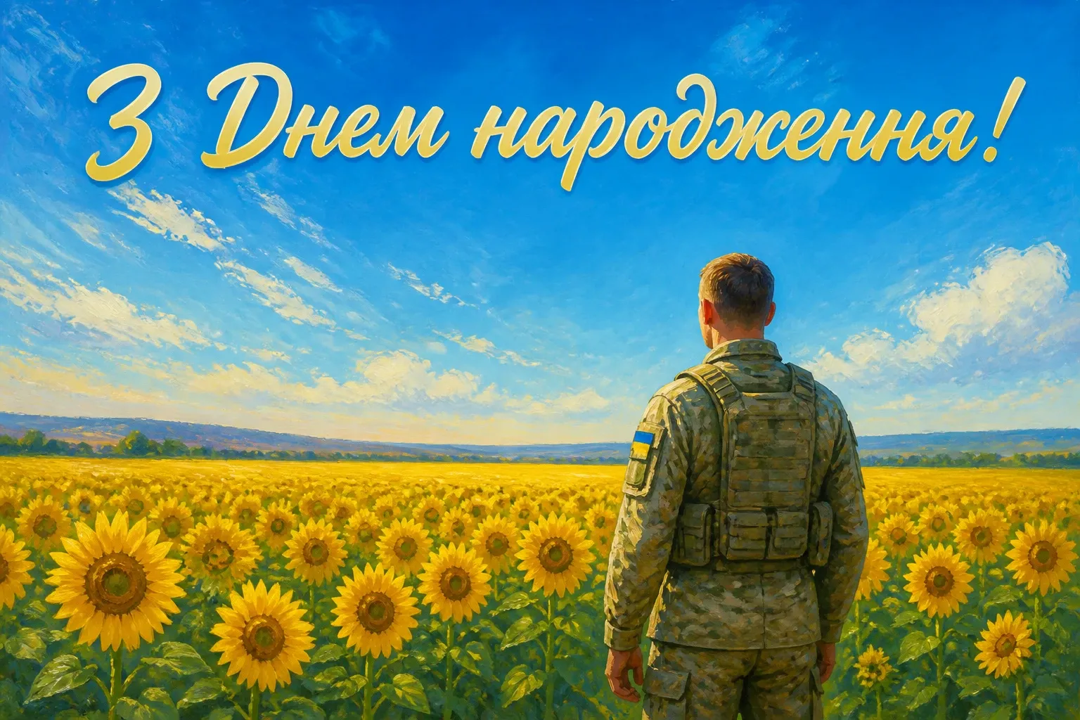 привітання з днем народження військовому