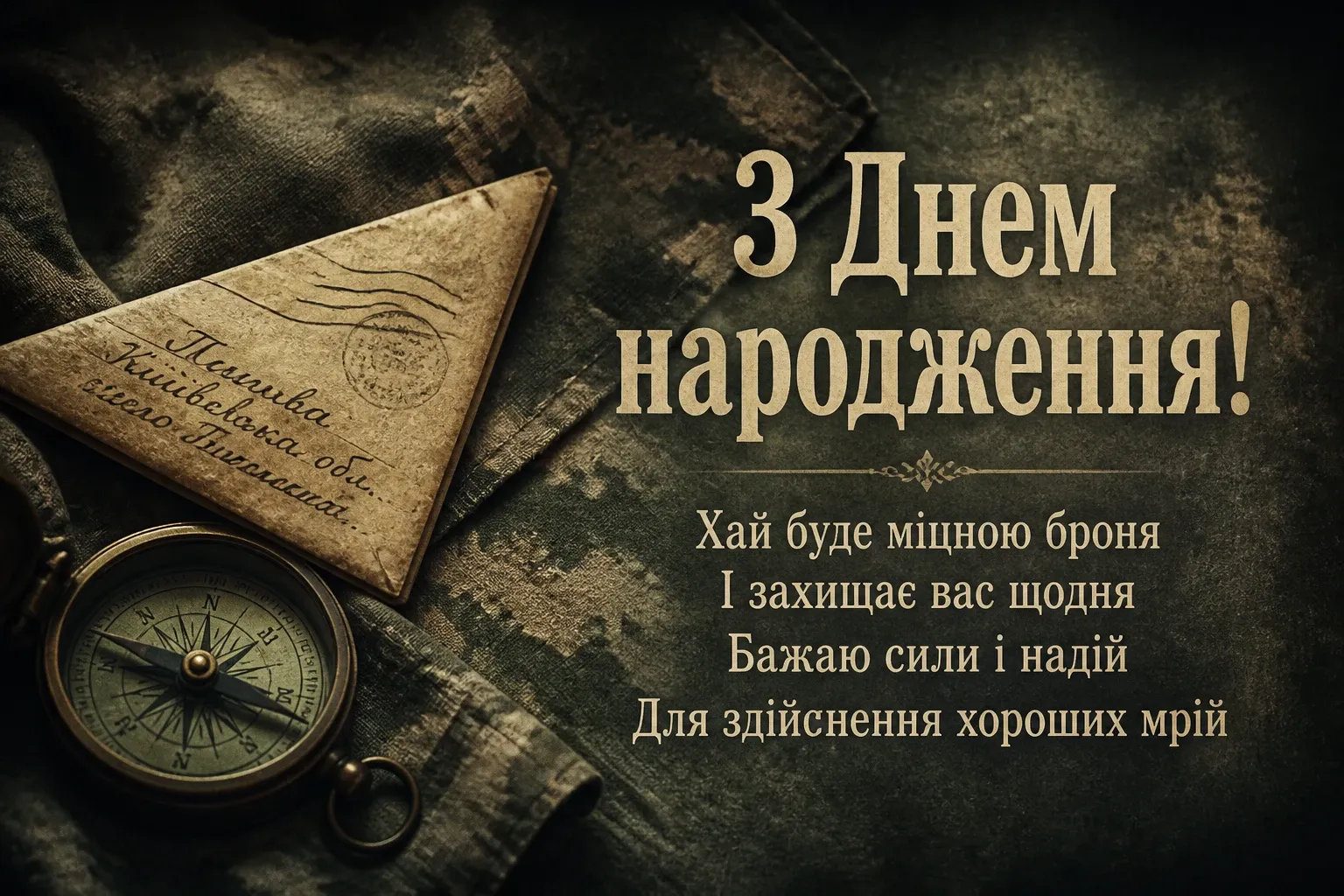 привітання з днем народження військовому
