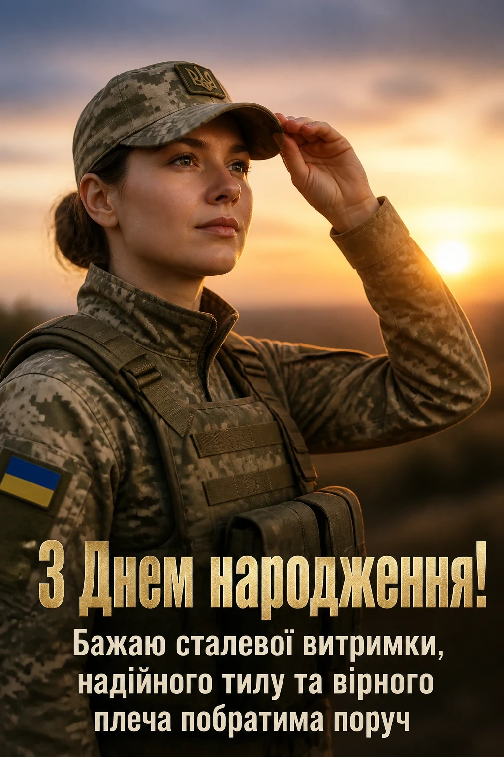 привітання з днем народження військовому