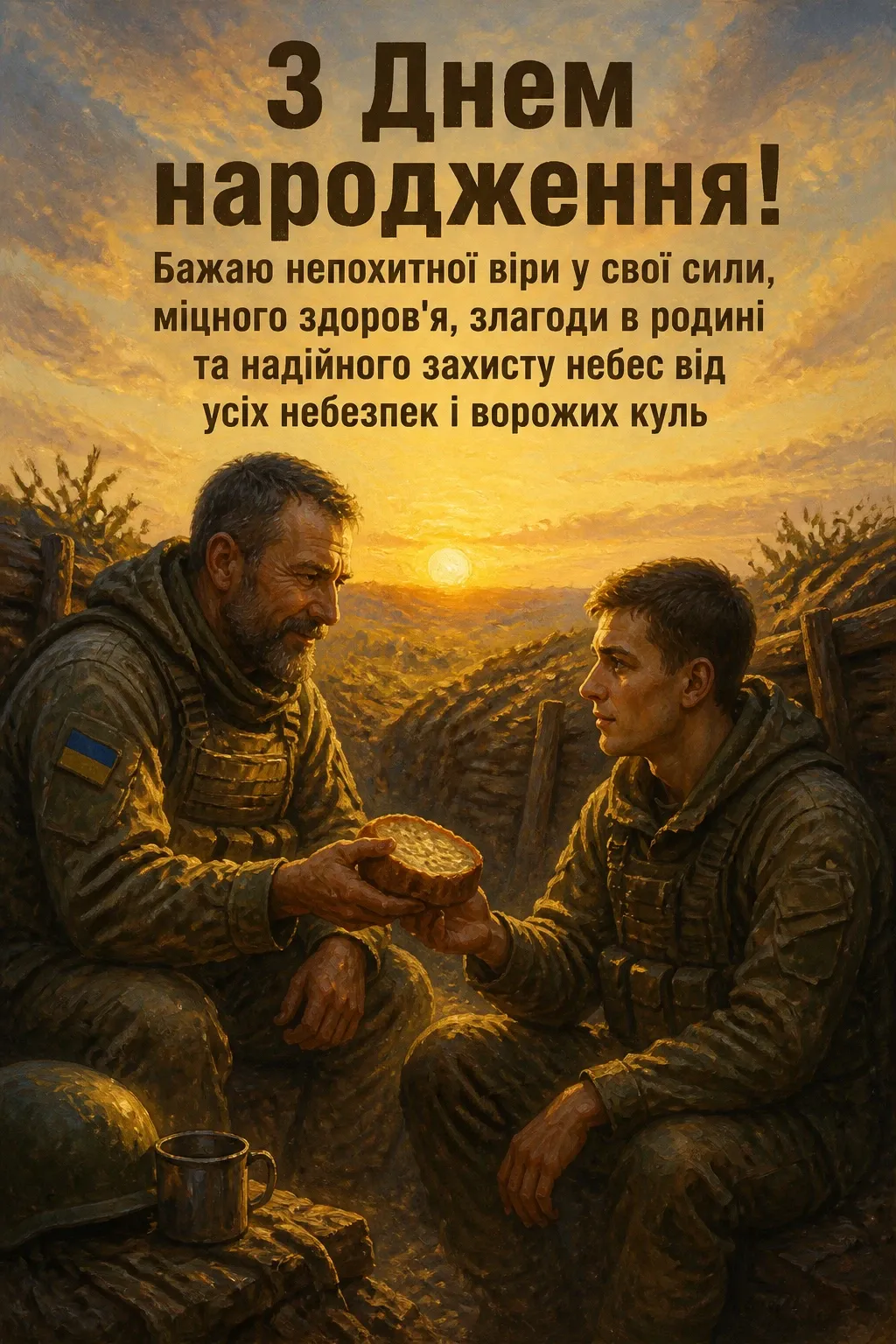 привітання з днем народження військовому