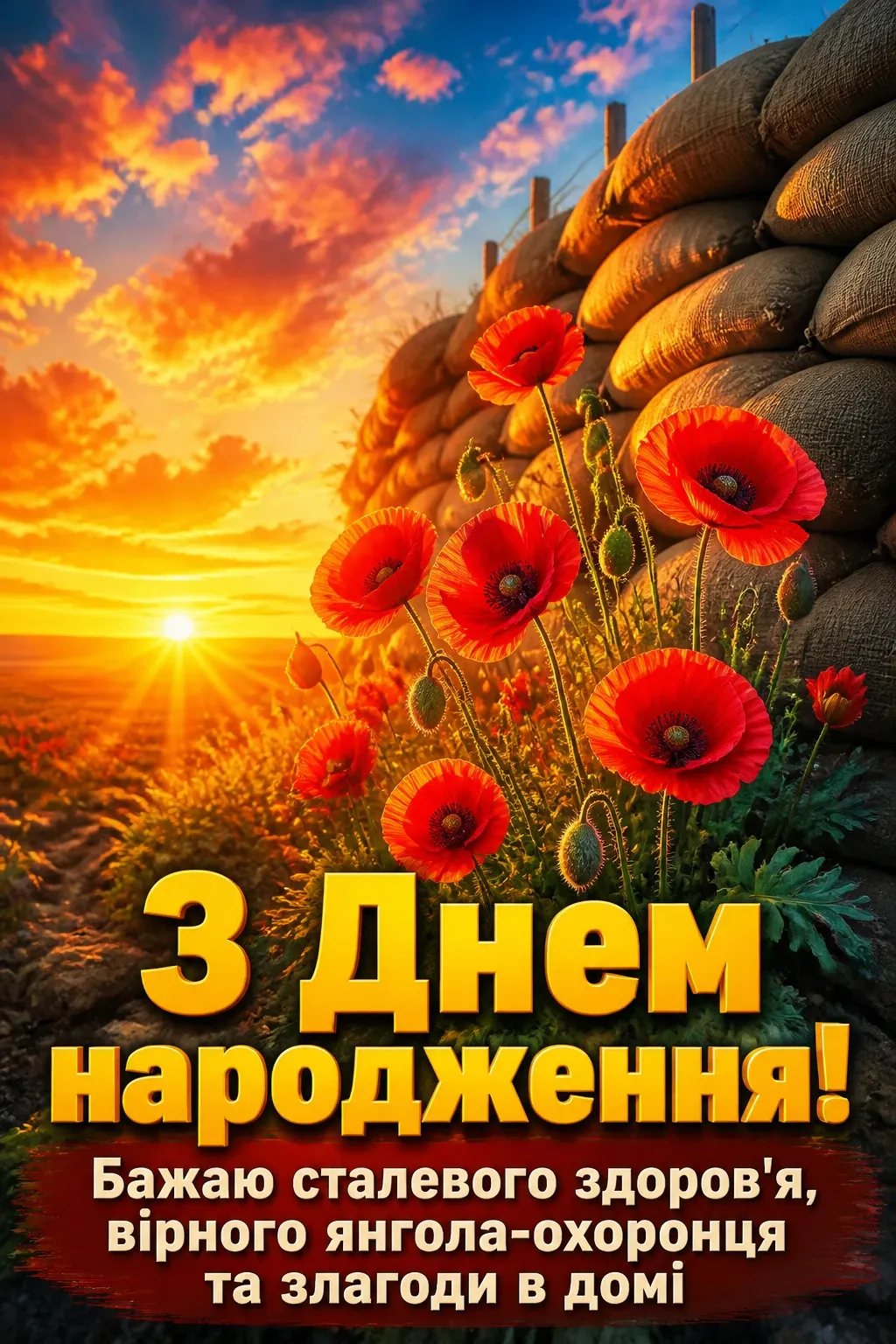 привітання з днем народження військовому