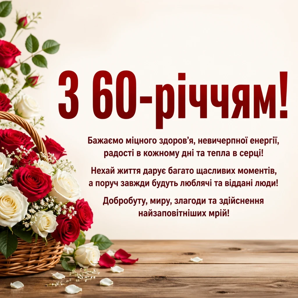 привітання з 60-річчям у віршах привітання з 60-річчям у віршах