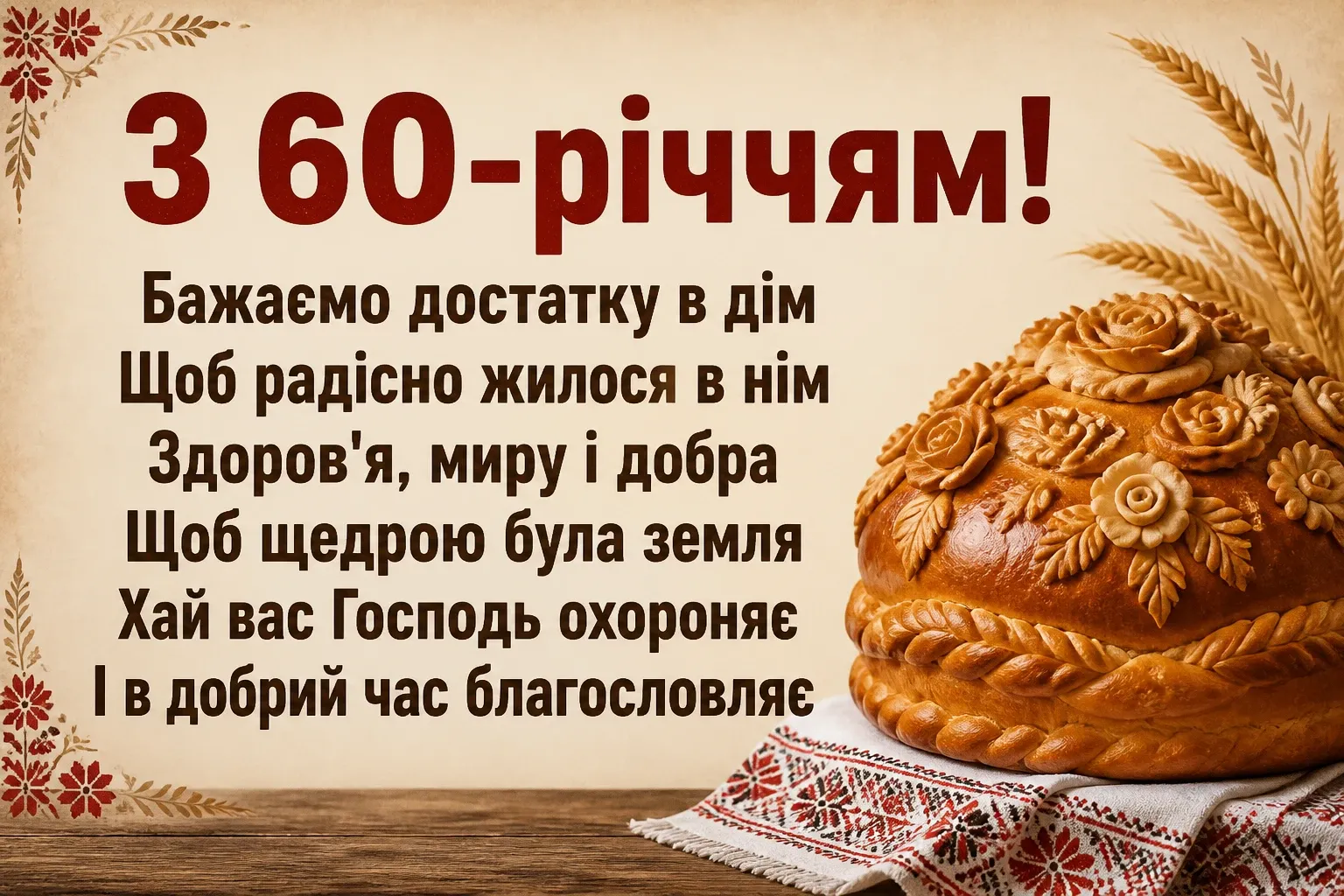привітання з 60-річчям у віршах привітання з 60-річчям у віршах