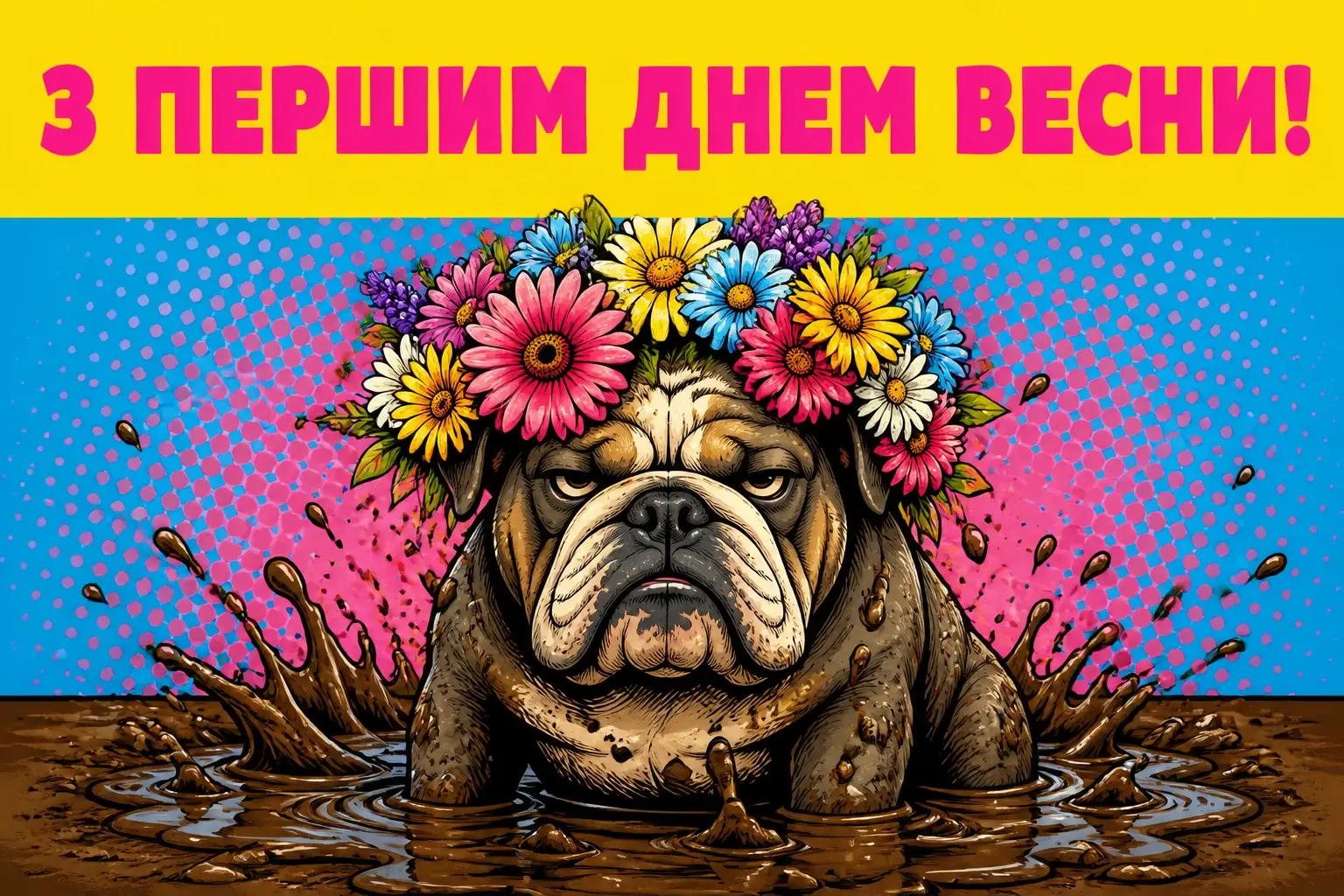 привітання з першим днем весни