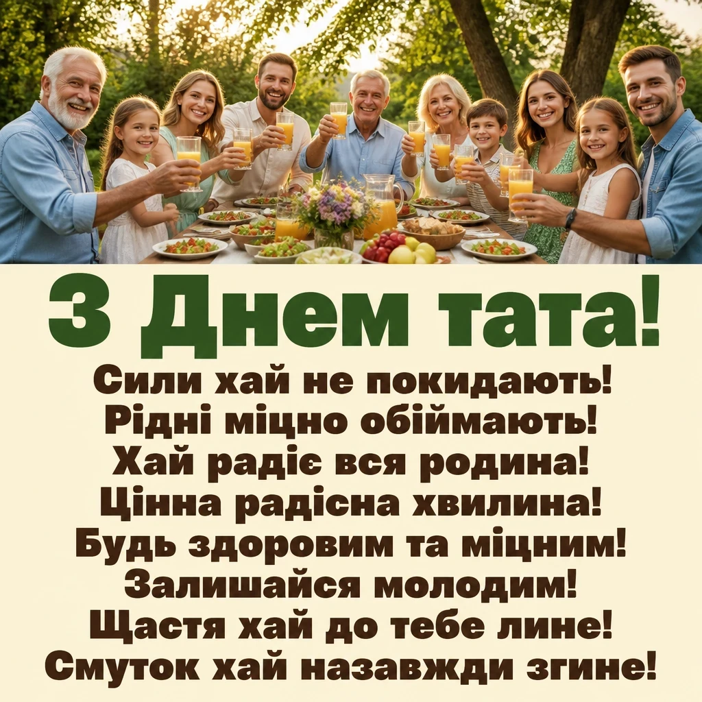 з днем тата привітання