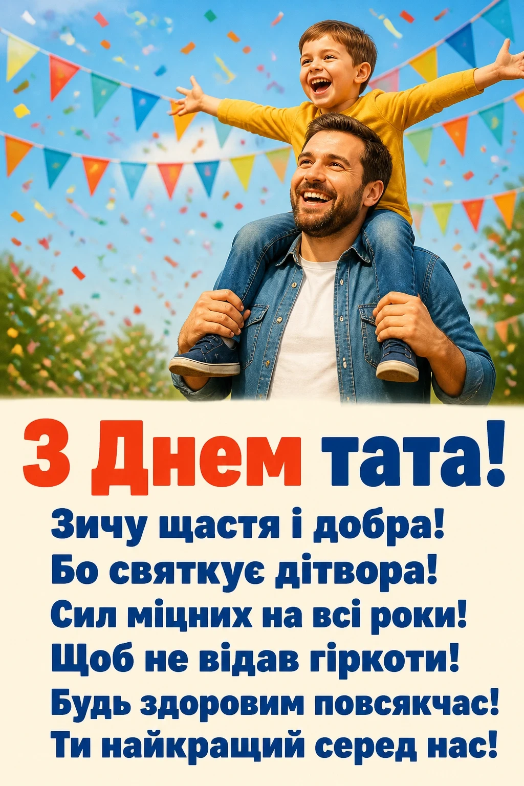 з днем тата привітання