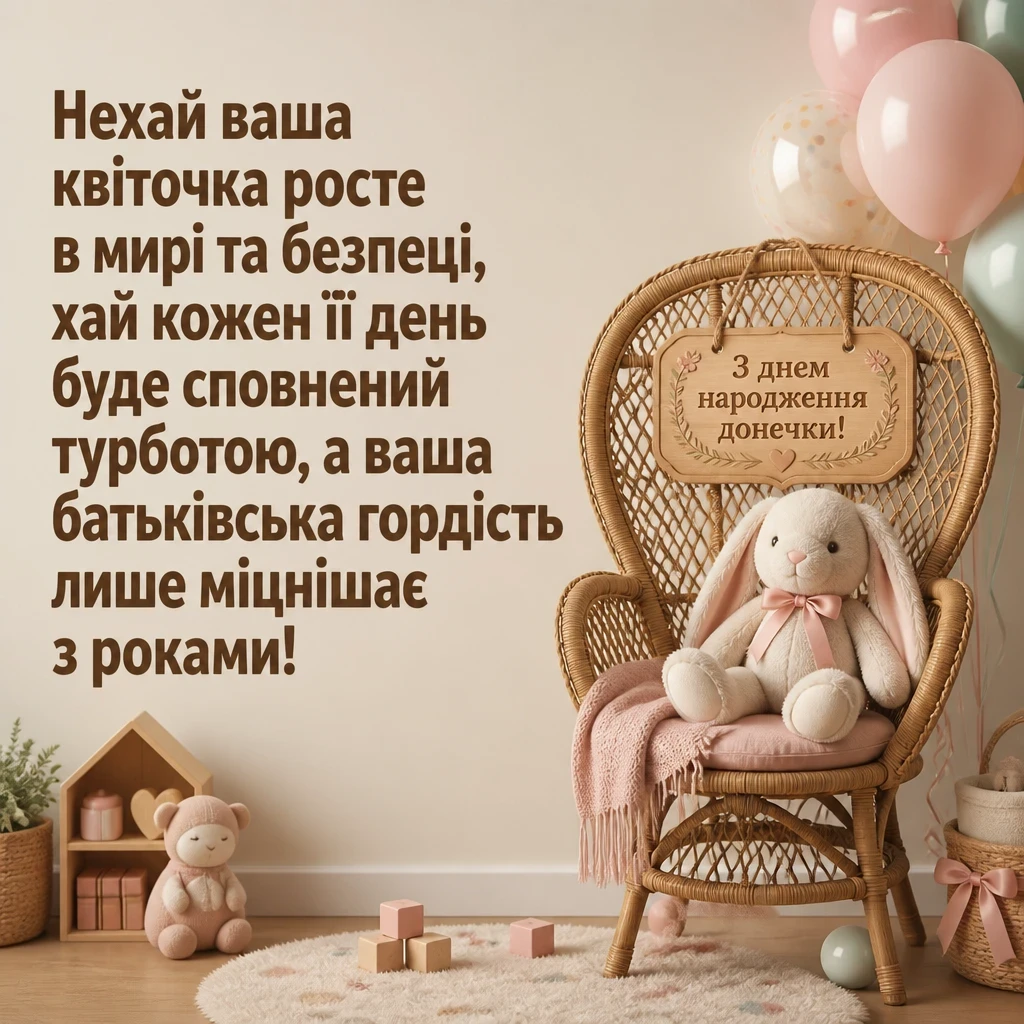 привітання батькам, з днем народження дочки своїми словами
