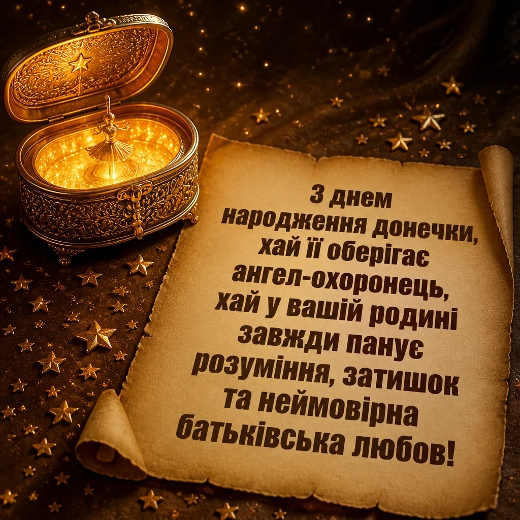 привітання батькам, з днем народження дочки своїми словами
