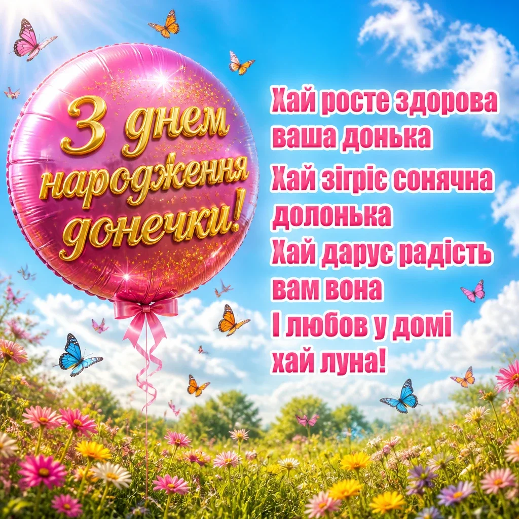привітання батькам, з днем народження дочки своїми словами