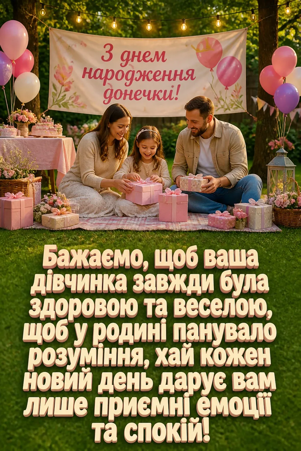 привітання батькам, з днем народження дочки своїми словами