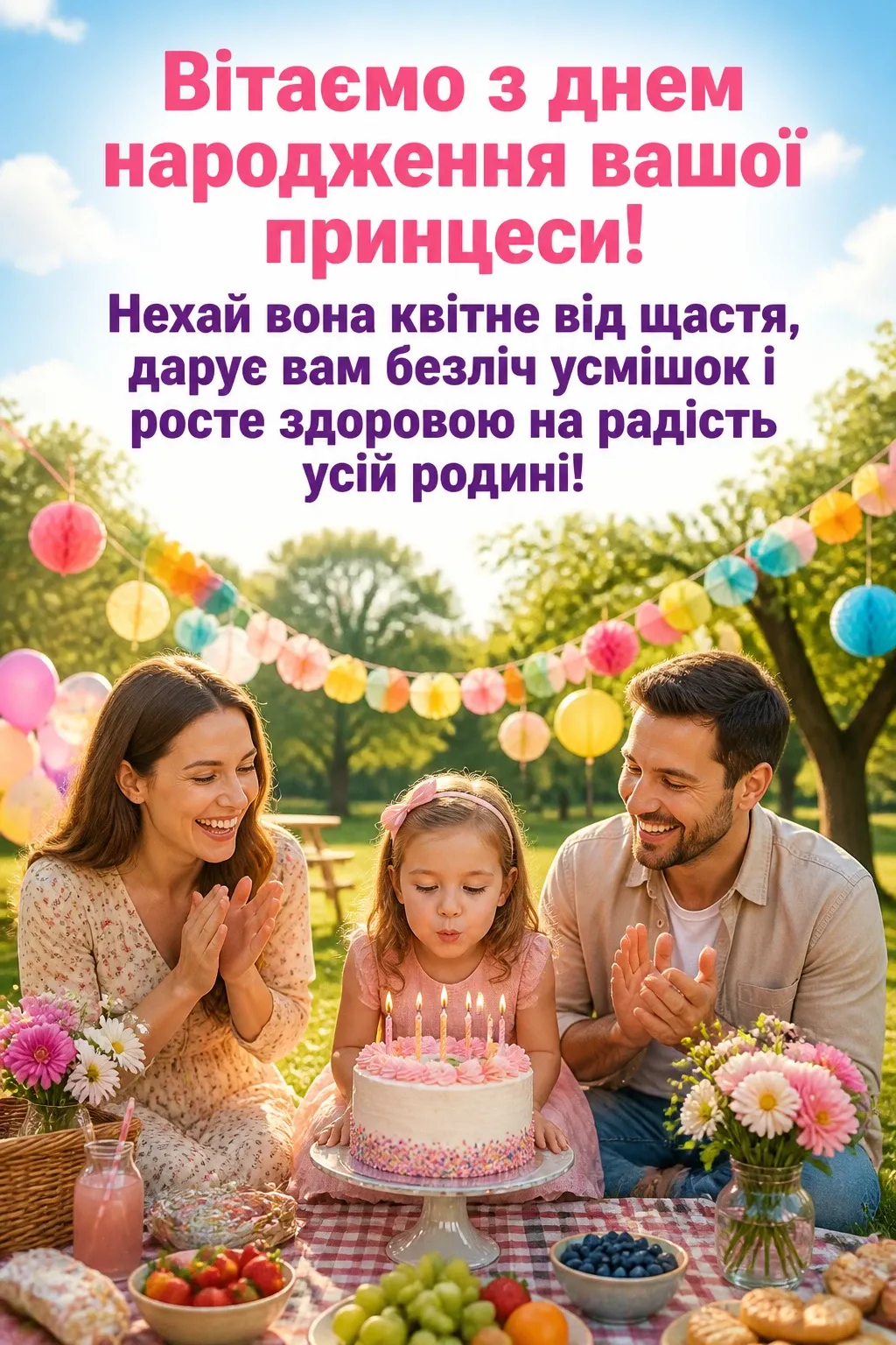 привітання батькам, з днем народження дочки своїми словами