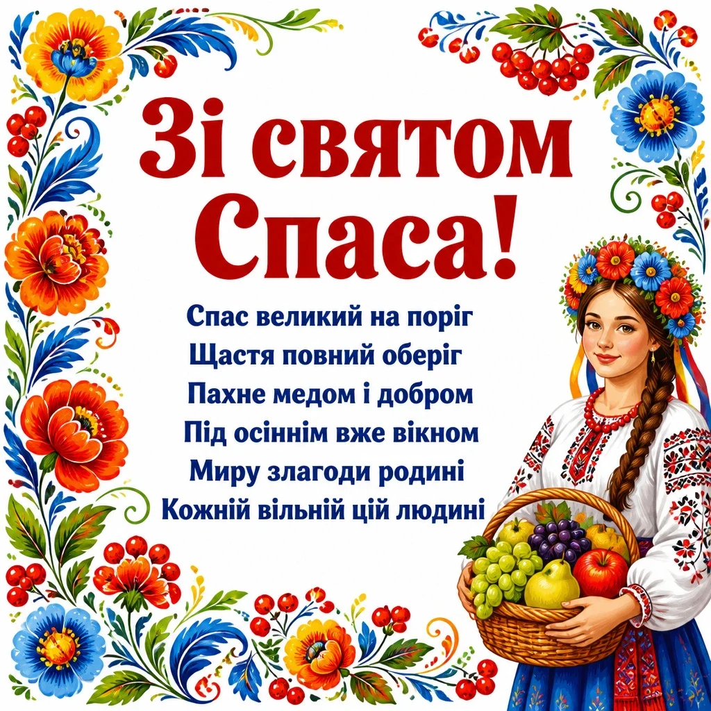 спаса привітання