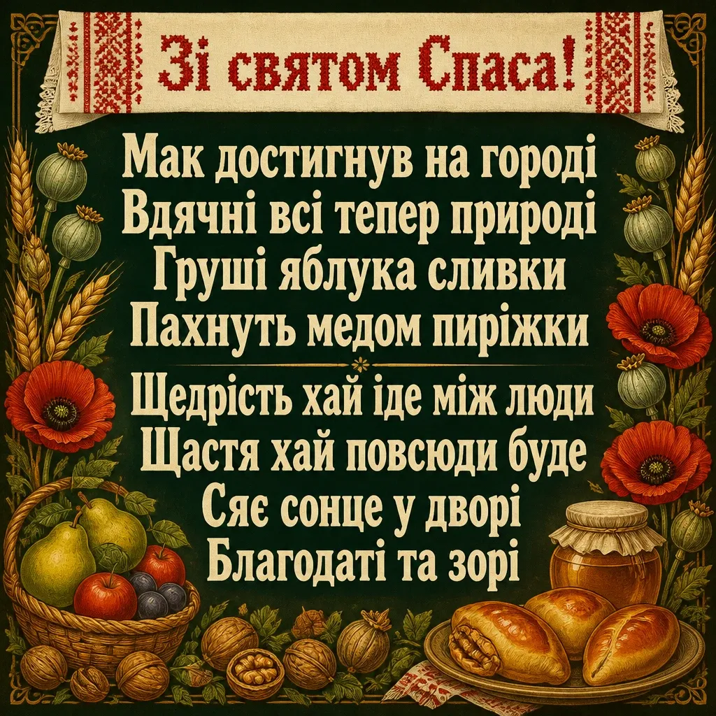 спаса привітання