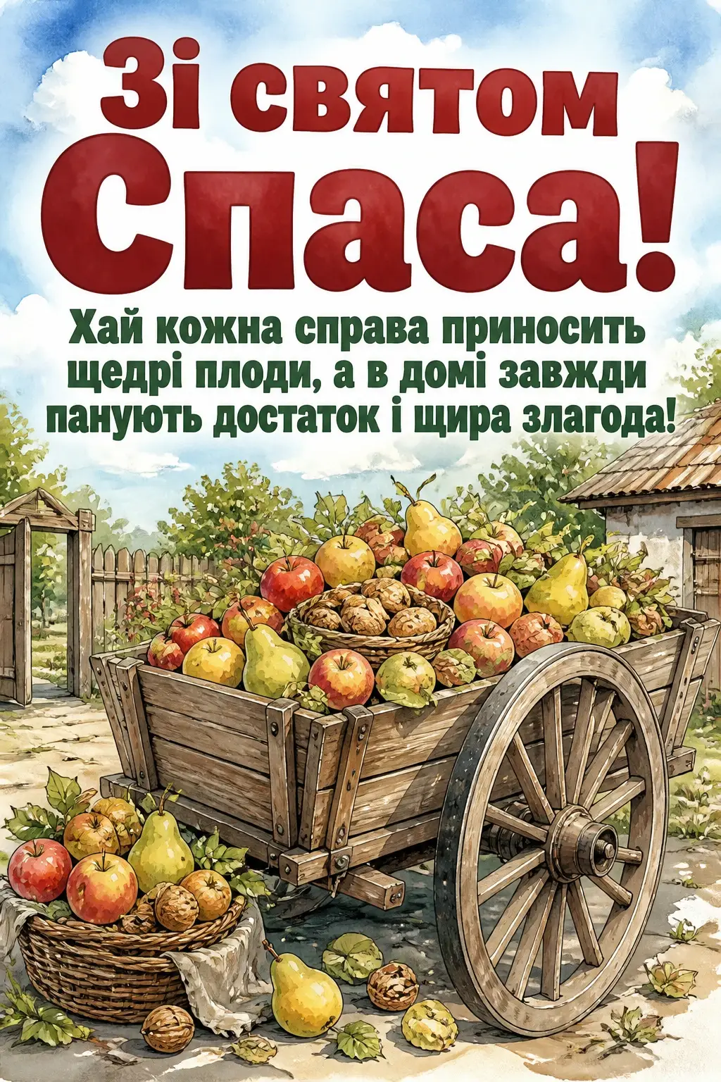 спаса привітання