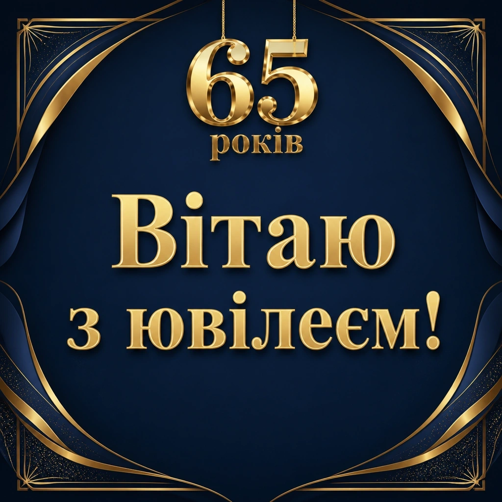 привітання з днем народження 65 років