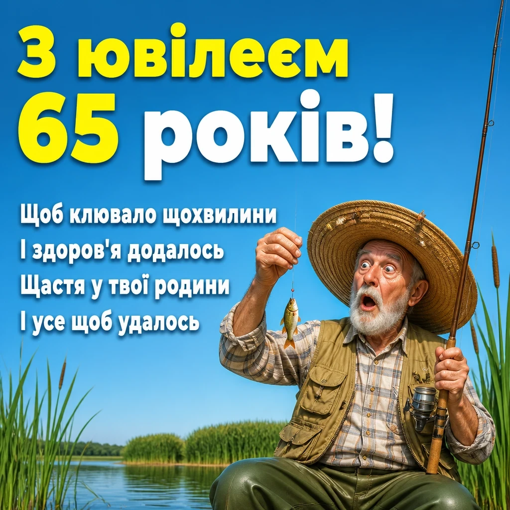 привітання з днем народження 65 років