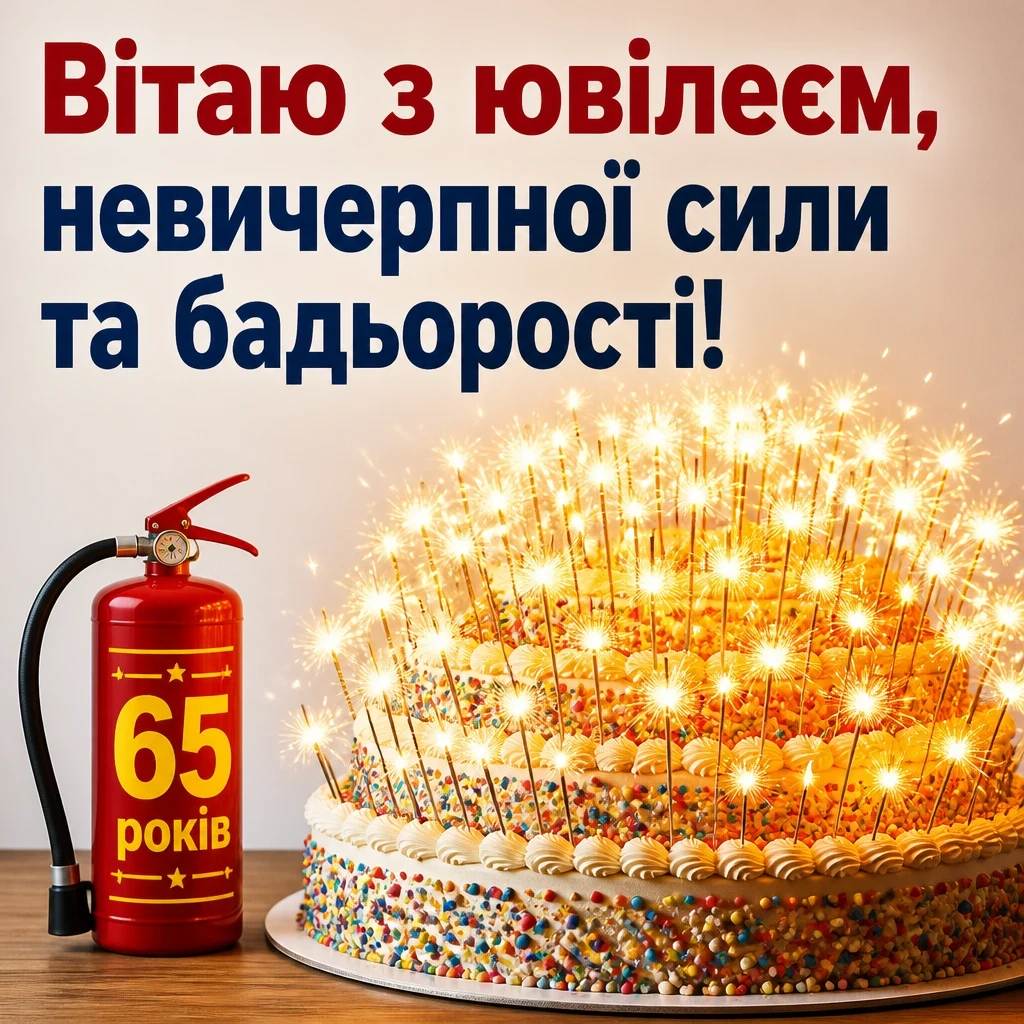 привітання з днем народження 65 років