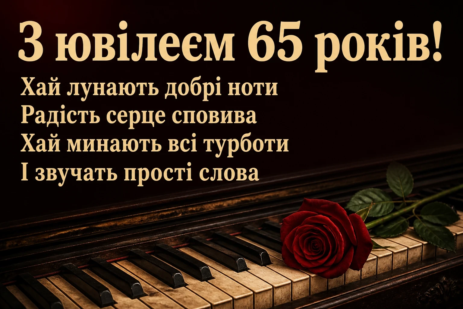привітання з днем народження 65 років