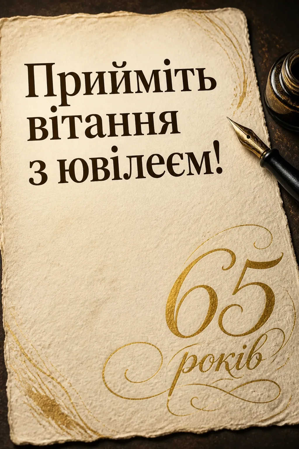 привітання з днем народження 65 років