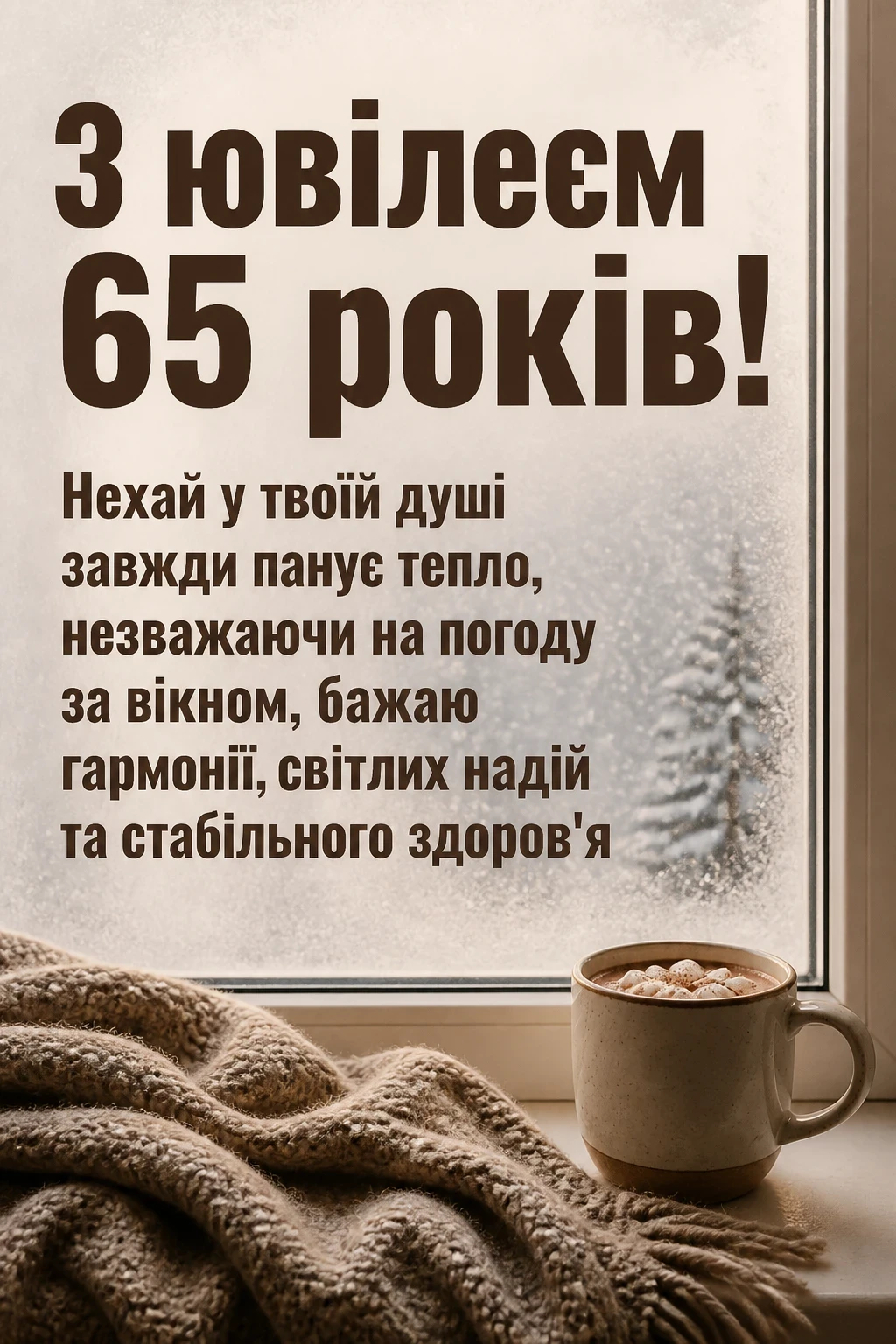 привітання з днем народження 65 років