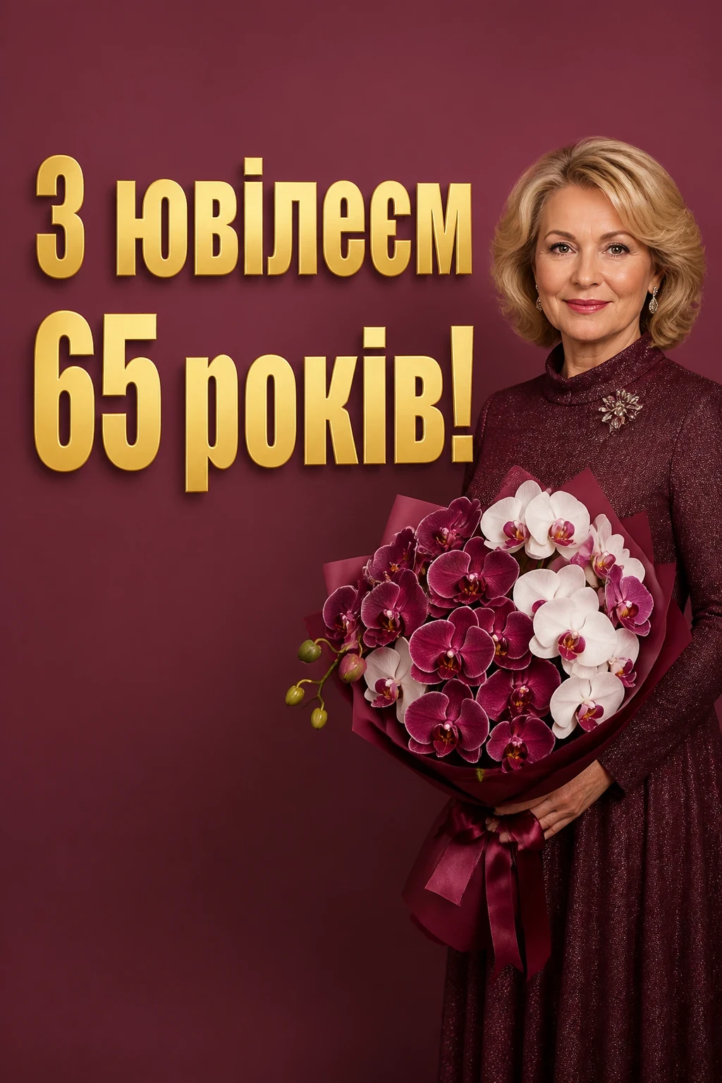 привітання з днем народження 65 років