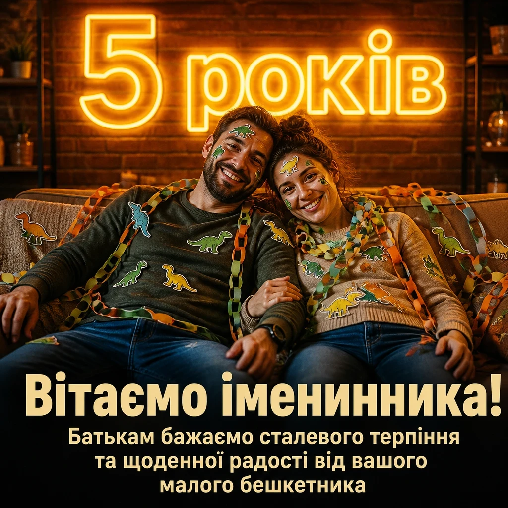 5 років хлопчику привітання батькам