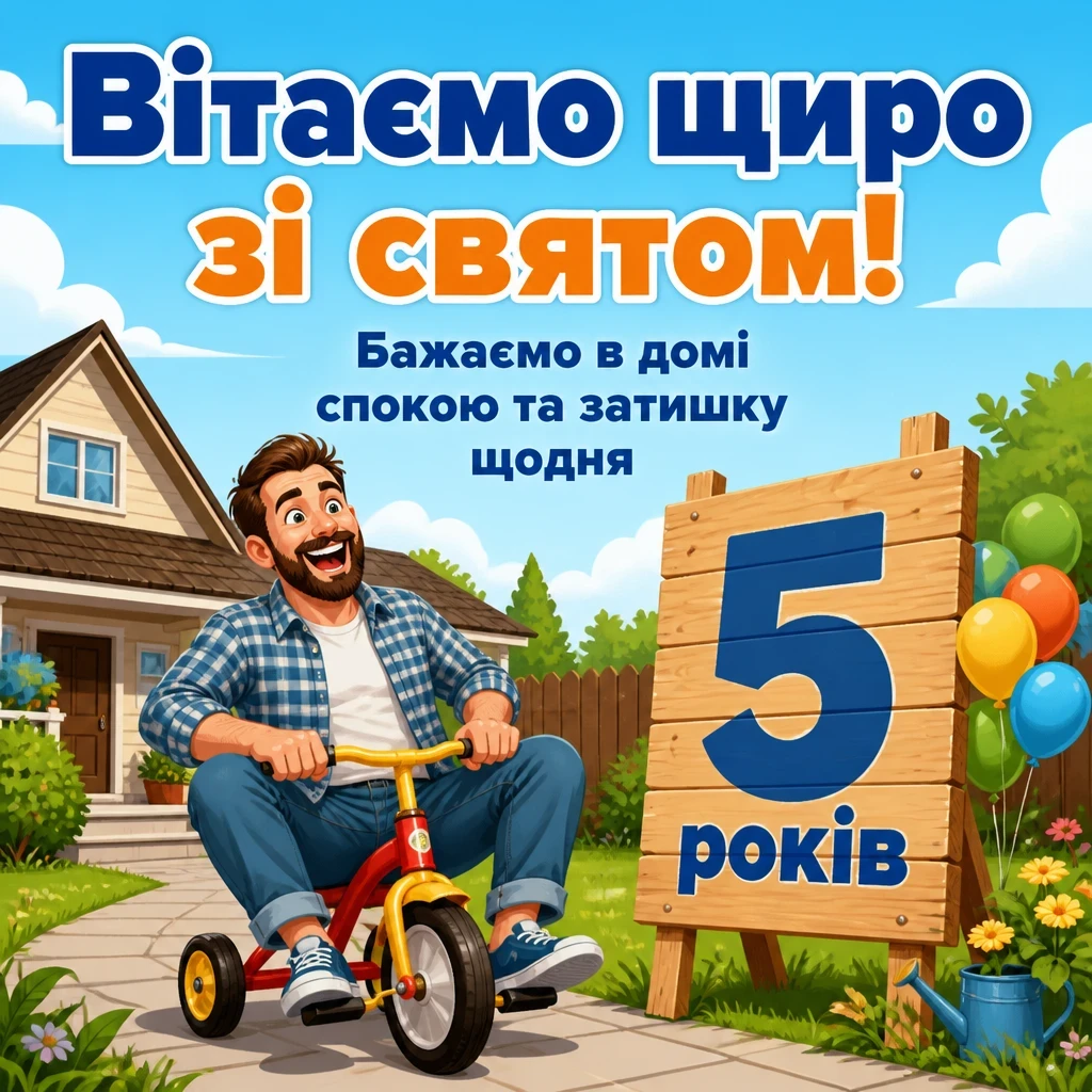 5 років хлопчику привітання батькам