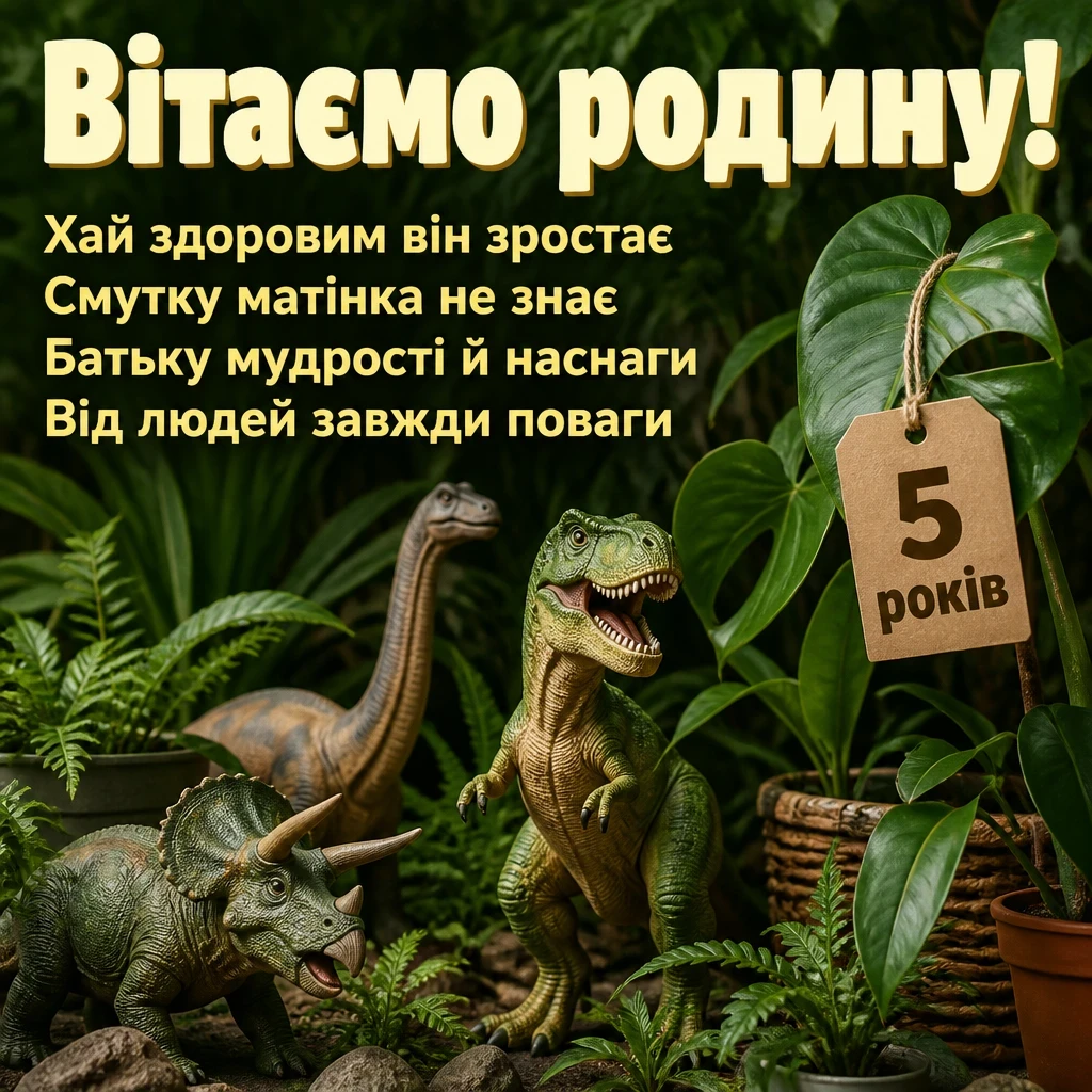 5 років хлопчику привітання батькам