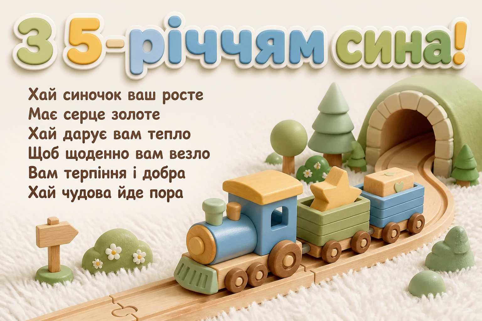 5 років хлопчику привітання батькам
