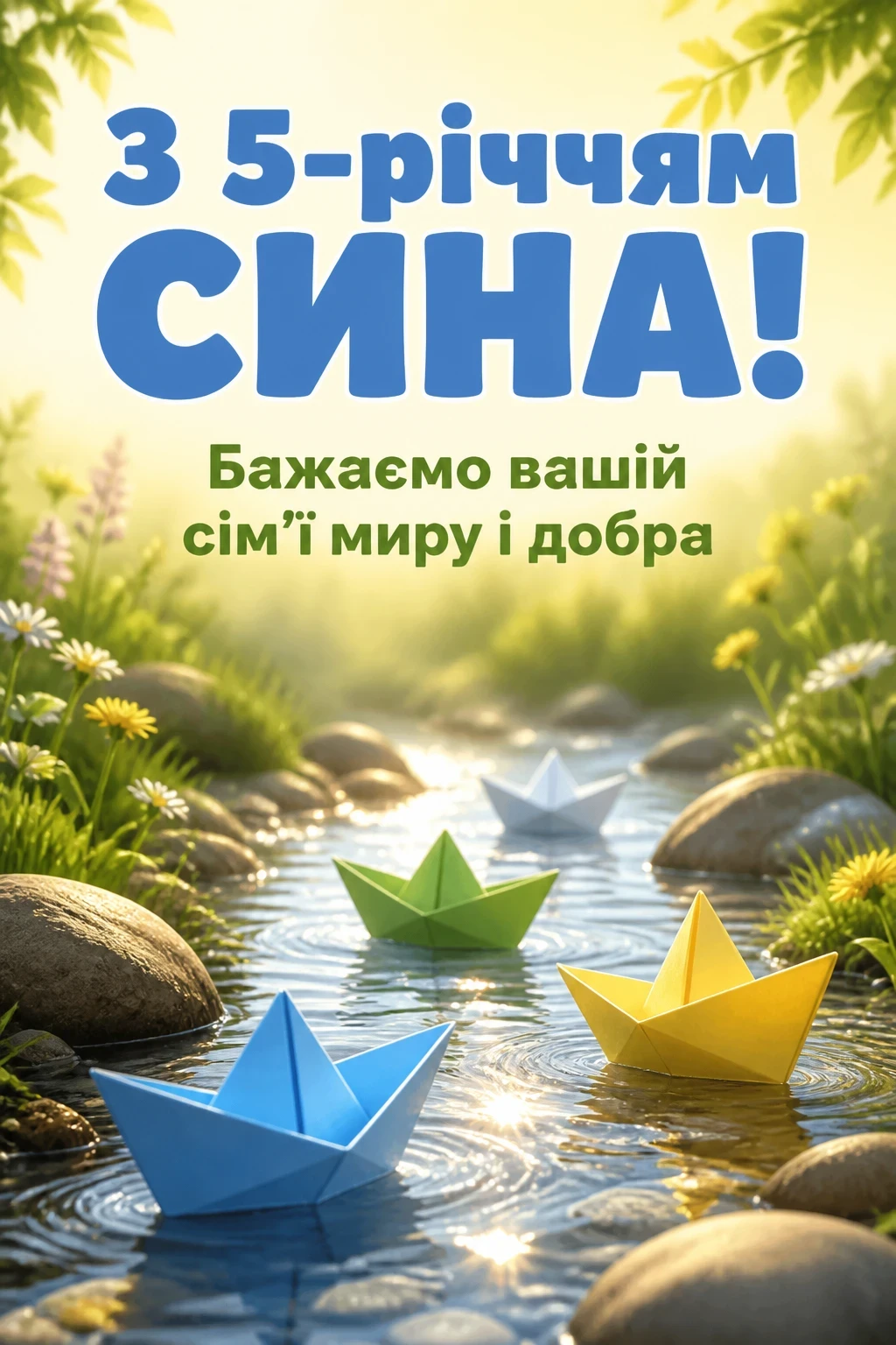 5 років хлопчику привітання батькам
