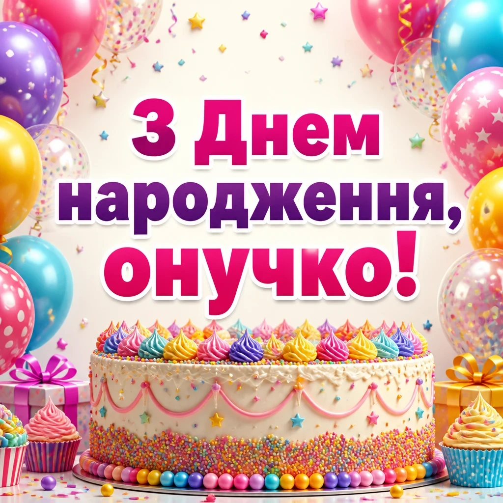 привітання для онучки з днем народження