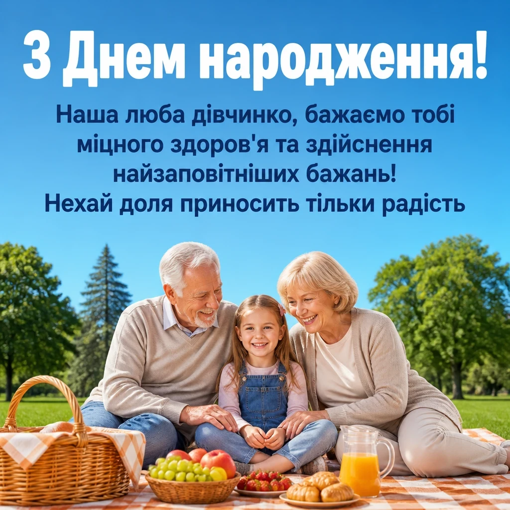 привітання для онучки з днем народження