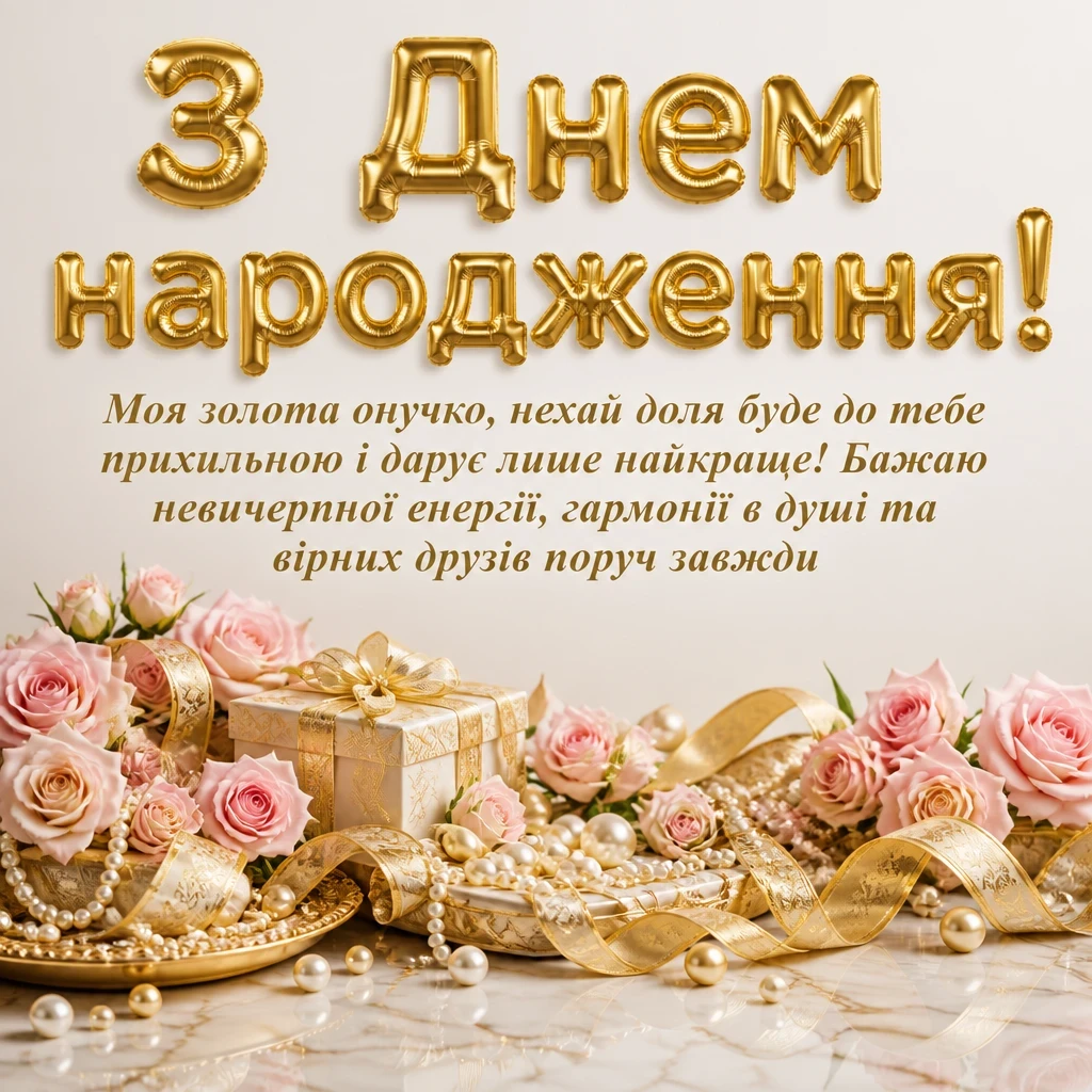 привітання для онучки з днем народження