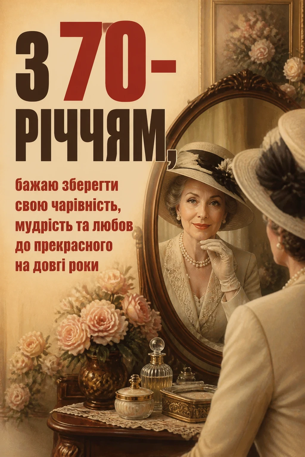 привітання з 70 річчям для жінки привітання з 70 річчям для жінки